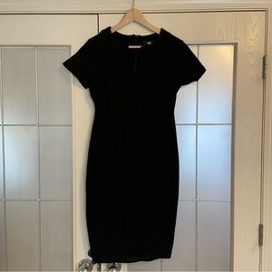 Black midi dress